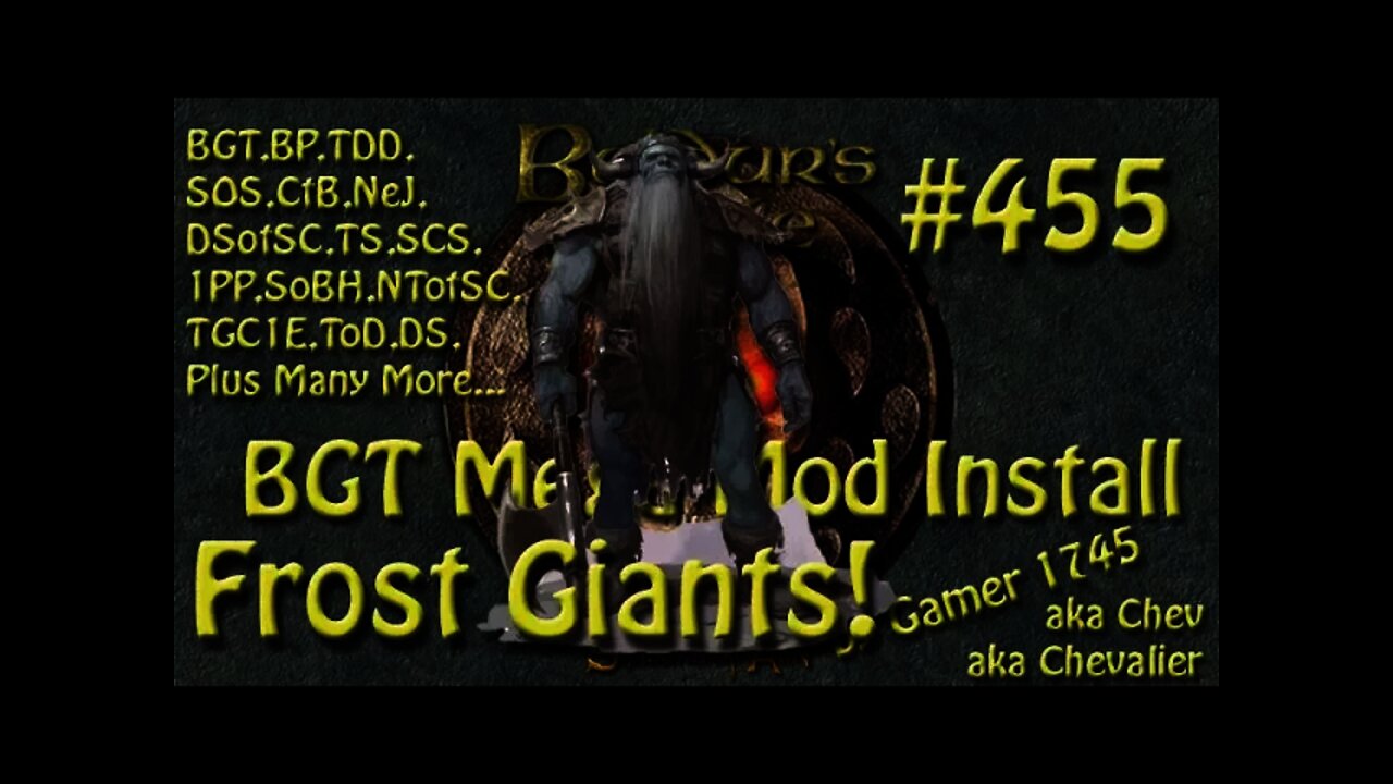 Let's Play Baldur's Gate Trilogy Mega Mod Part 455 - Frost Giants in Eshpurta!