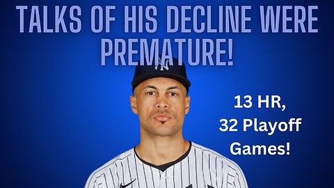 Giancarlo Stanton, building up a postseason legacy matched by few (especially if he adds a ring!)