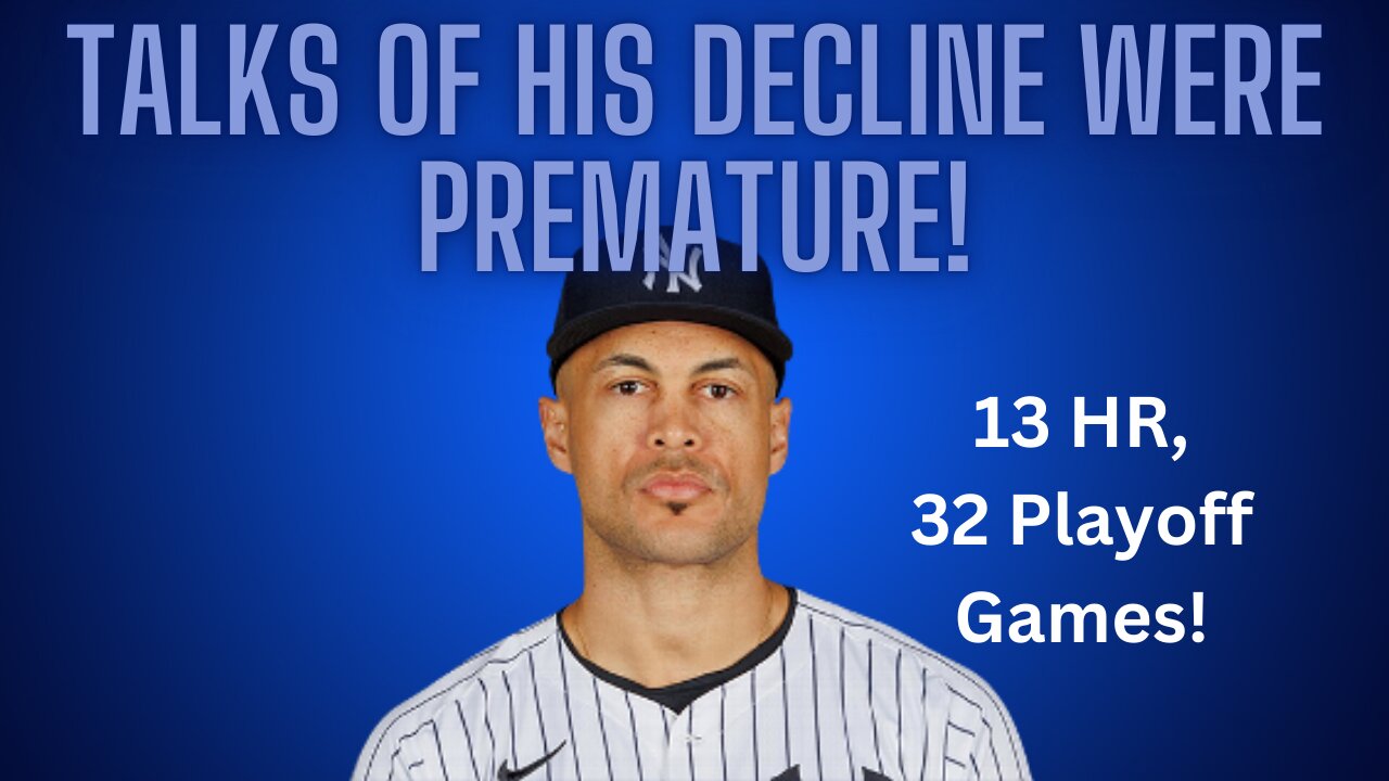 Giancarlo Stanton, building up a postseason legacy matched by few (especially if he adds a ring!)