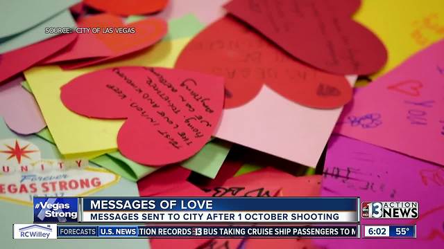 Las Vegas receives thousands of letters of love and support