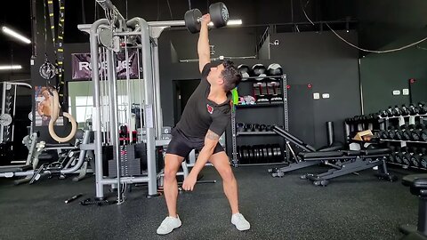 Dumbbell Windmill (RDL Style)