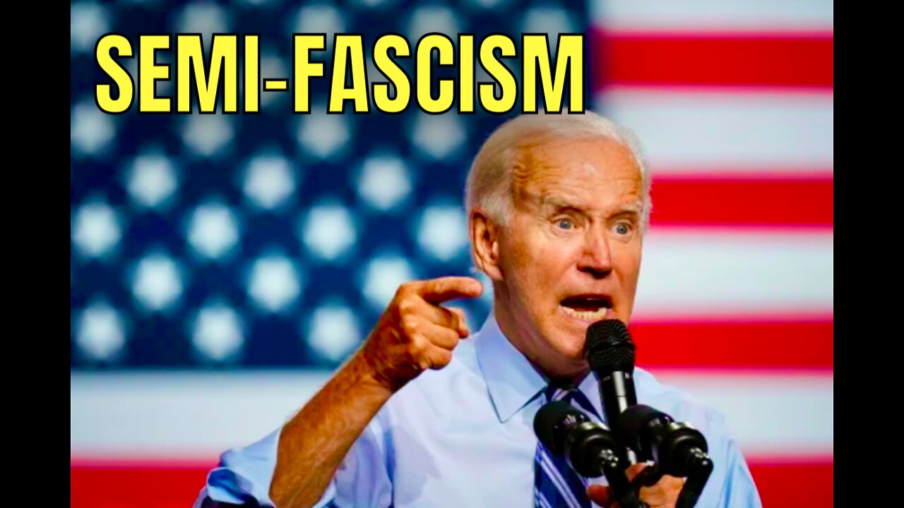 MAGA as “Semi-Fascism” revealed to NOT be “a Teleprompter Speech”…Joe Biden blurted it out!