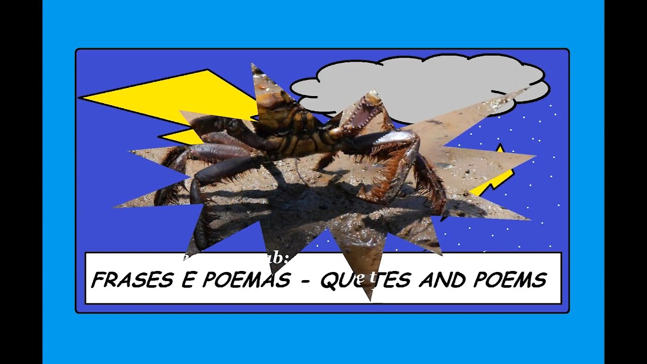 You're really a crab: Lives hiding, and there's a lot of shit in your head! [Quotes and Poems]