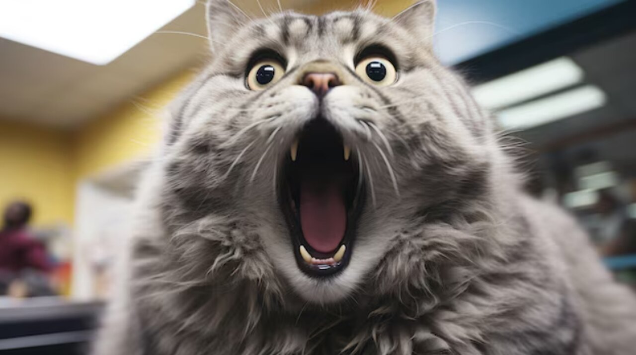 Funniest Cats Reaction - Funny Pets 2024