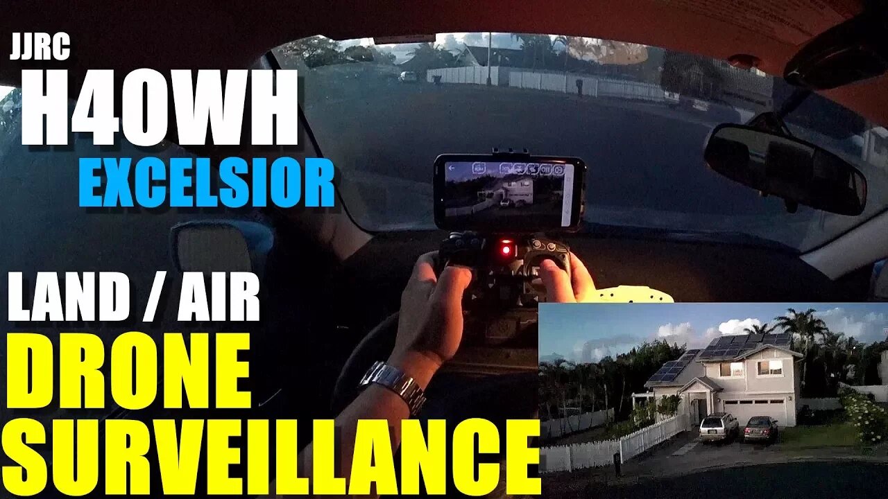 JJRC H40WH Excelsior Land/Air FPV Tank Drone - Full Review - Surveillance From My Car 🙃
