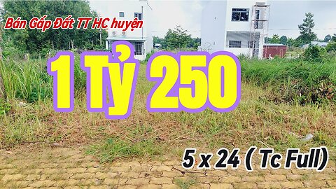 Đất Dầu Tiếng |Ngộp quá bán gấp lô đất Full thổ cư 5 x 24 Giá rẽ#573