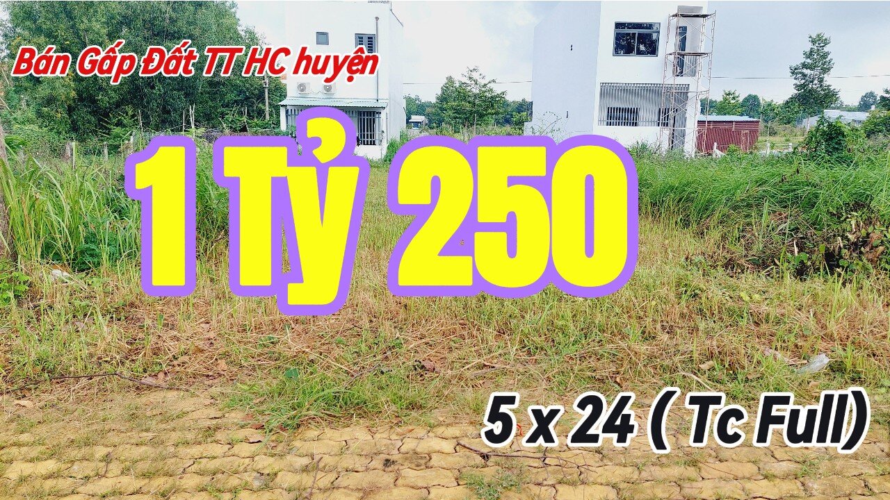 Đất Dầu Tiếng |Ngộp quá bán gấp lô đất Full thổ cư 5 x 24 Giá rẽ#573