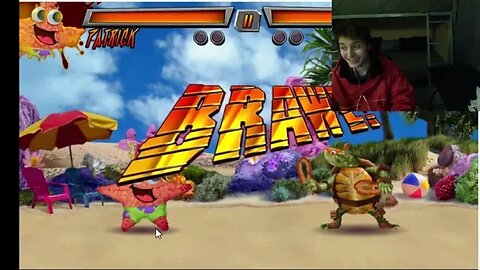 Michelangelo VS Patrick Star In A Nickelodeon Super Brawl 3 Just Got Real Battle With Commentary