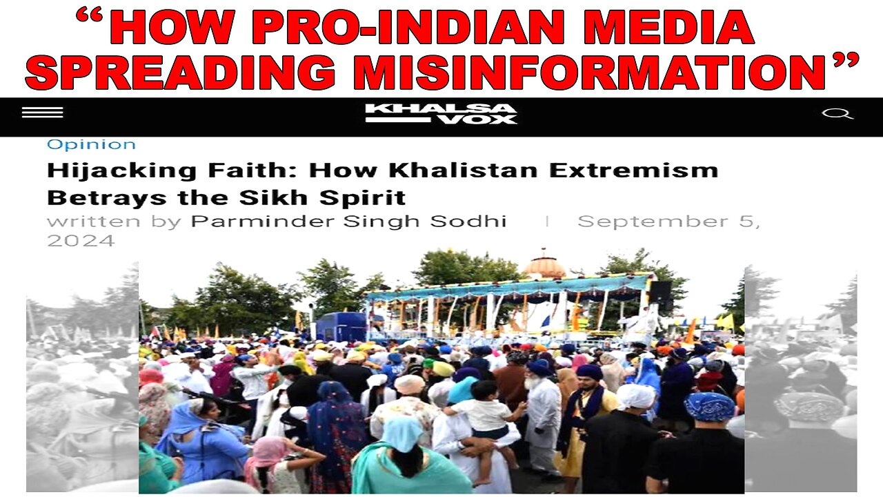 LIVE : 05-09-24 | "HOW PRO-INDIAN MEDIA SPREADING MISINFORMATION” | CURRENT AFFAIRS with JAGJEET