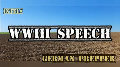 Intel# WWIII Speech