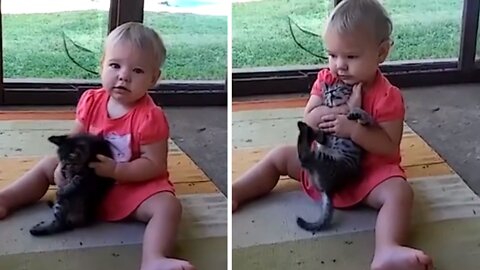 Little girl made the cat say her last wishes