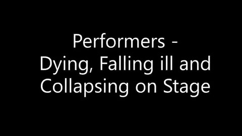 PERFORMERS PAYING THE COST OF BEING UNAWARE