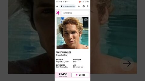 HAPPY 28 BIRTHDAY TRISTAN TALES SNAPCHAT STAR