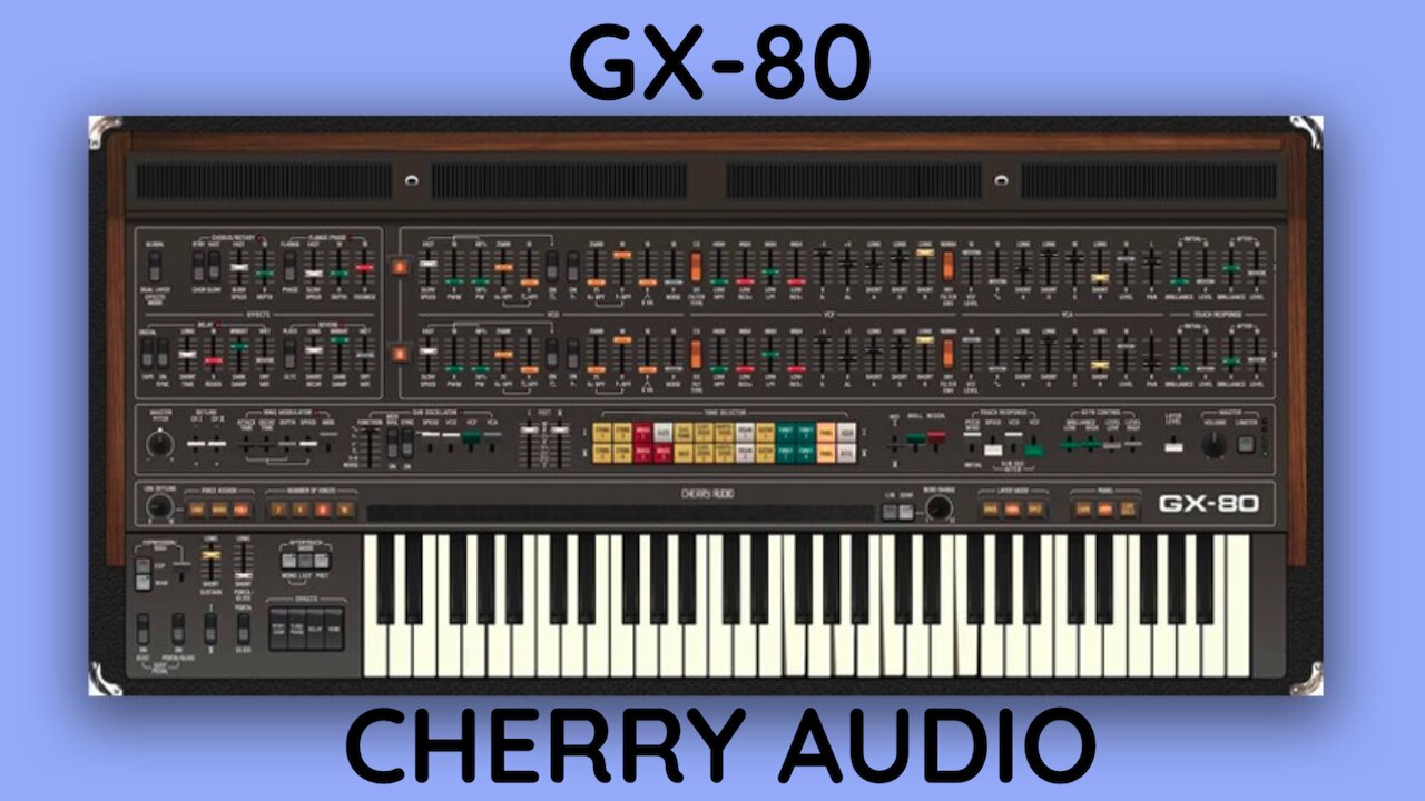 Cherry Audio GX-80 Synthesizer - Yamaha CS 80 VST Instrument Demo
