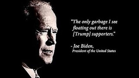 Garbagegate 2024: Joe Biden Is Throwing the Election Towards President Trump