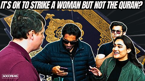 Muslim lady taken to school on wife bèating | Bob | Speakers' Corner Debate #socofilms