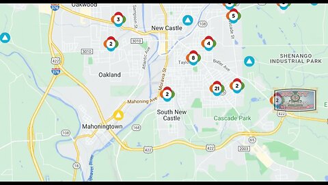 NCTV45 OUTAGES ON MAPS AS OF 3:30PM APRIL 1 2023