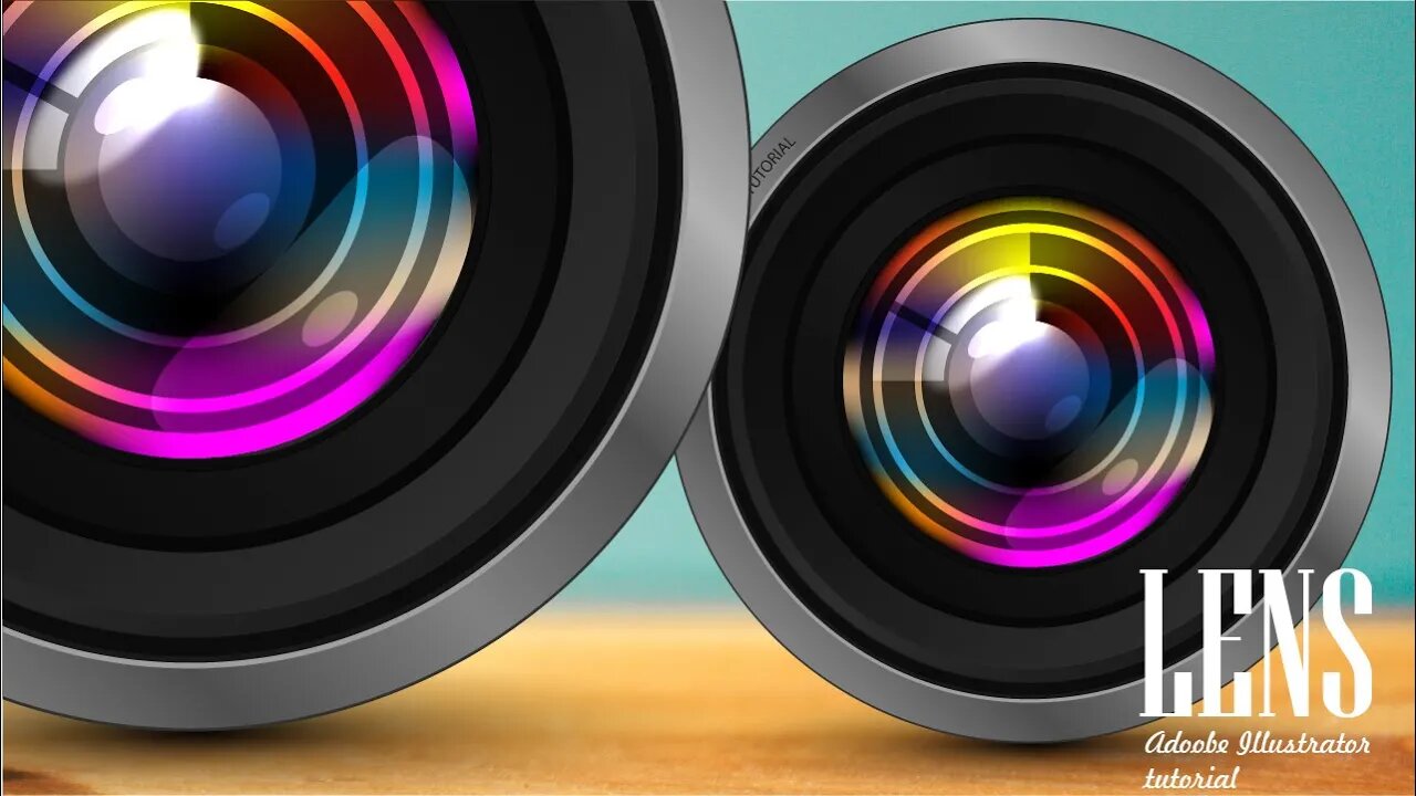 How to create CAMERA LENS | Adobe Illustrator Tutorial