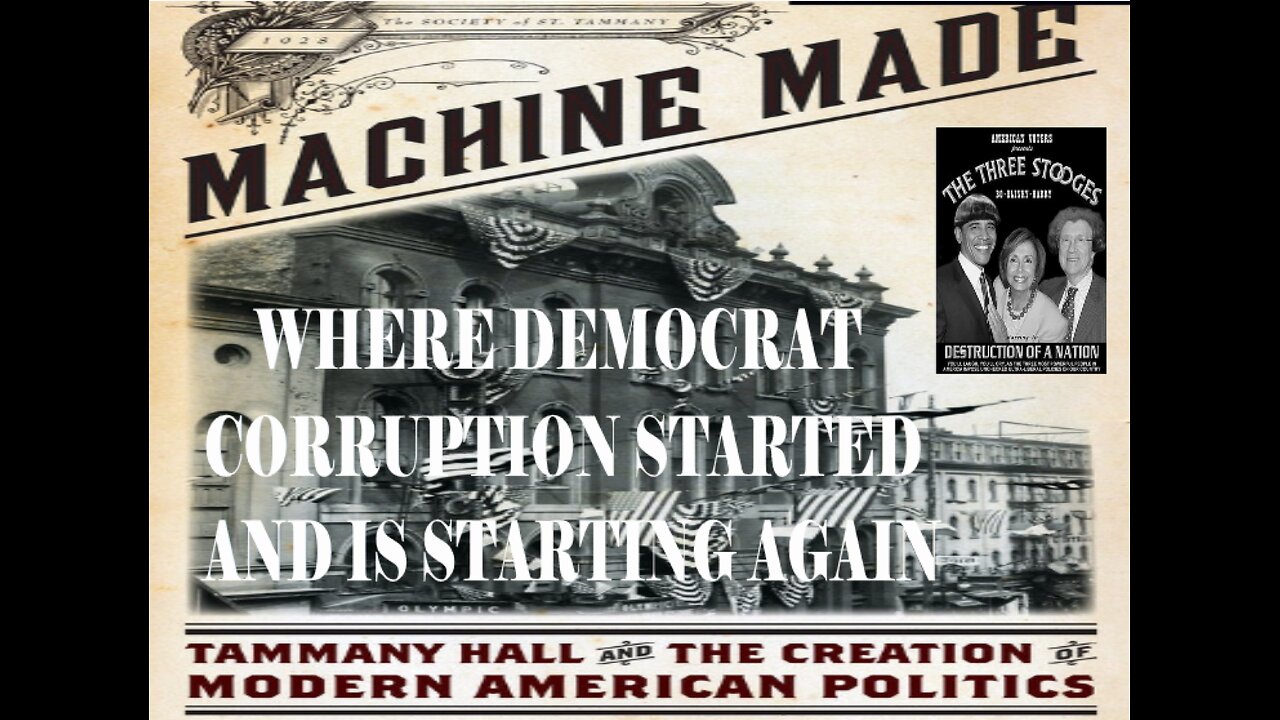 DEMOCRATS ARE USING TAMMANY HALL MAFIA LIKE TACTICS WITH BACKROOM DEALING TO BOOT BIDEN