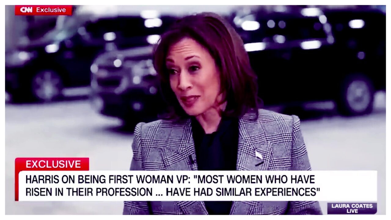 Kamala Harris - "I'm the first woman to become Vice President, and I love my job"