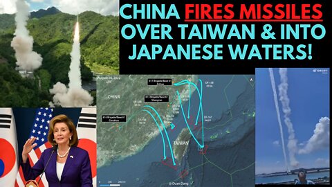 is this the Start of WW3? China fires Missiles over Taiwan into Japan waters. Footage Within!