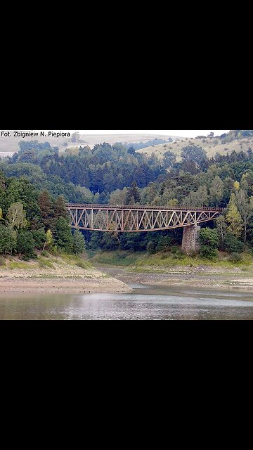 Most Pilchowice. Ile wody jest dzisiaj vs ile wody jest tam normalnie