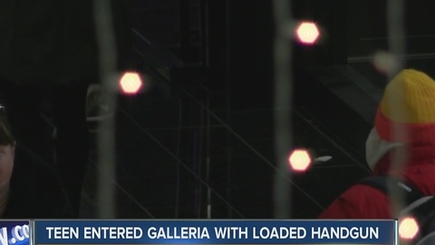 Teen entered Galleria with loaded handgun