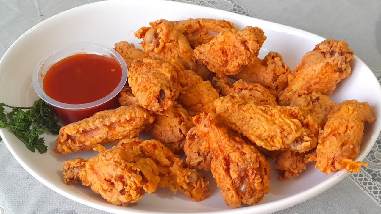 Simple Fried Chicken Wings Recipe (KFC Style)