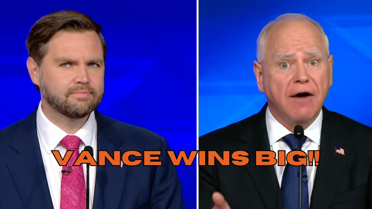 JD Vance DESTROYS Tim Waltz in vice presidential debate according to CNN poll