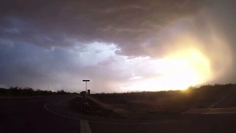 Wet Microburst hits Three Points, AZ