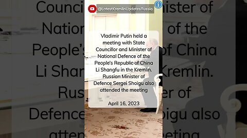 Trailer: Meeting with Chinese Minister of National Defence Li Shangfu