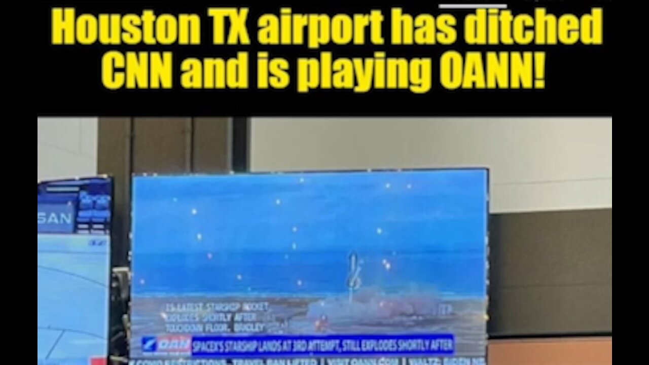 OANN Replaces CNN at TEXAS Airport! One American News Network