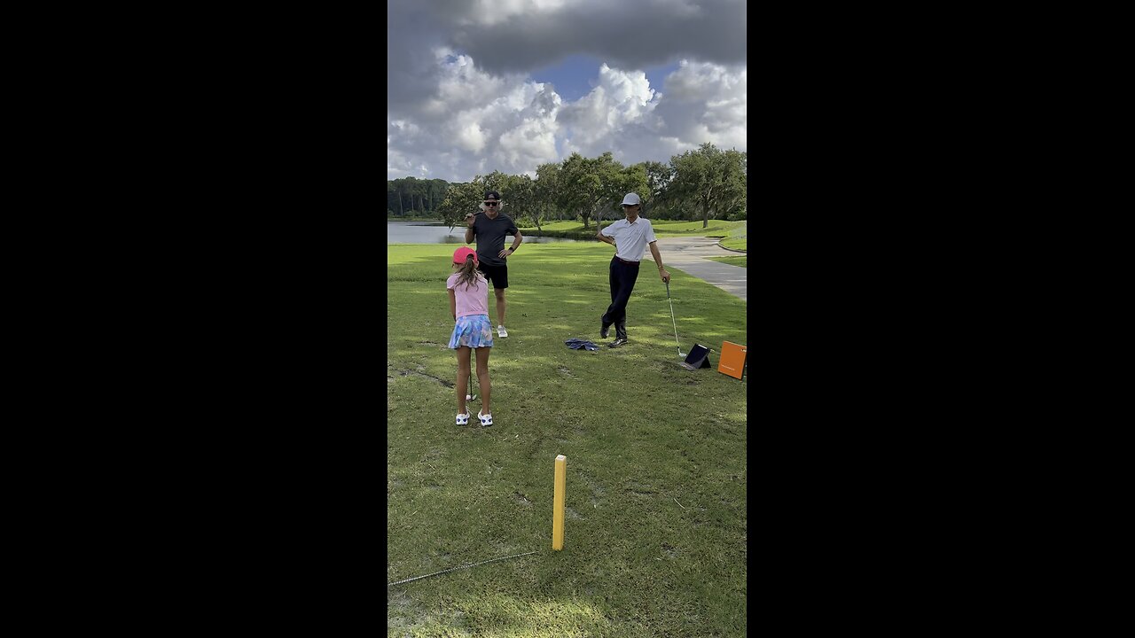 TrackMan 20 yard carry challenge.
