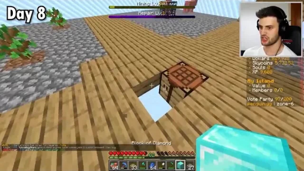 9 ~~~ I Survived 100 Days in Minecraft SKY BLOCK…