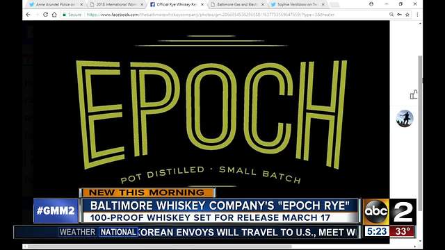 Epoch Whiskey release date set for March 17