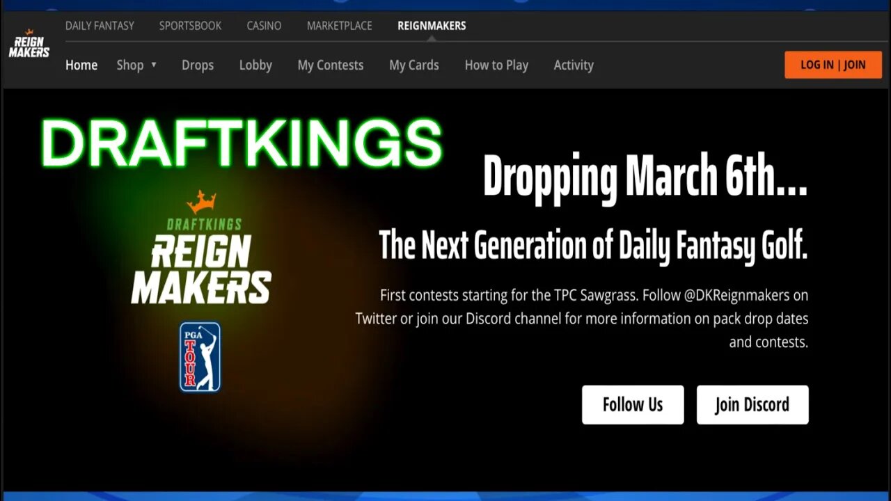 DraftKings PGA NFT Fantasy League