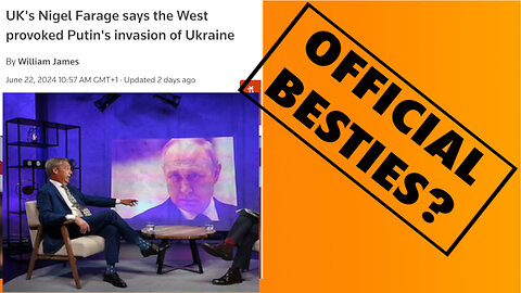 Shock! Horror! Farage Not Following The Uniparty Line!