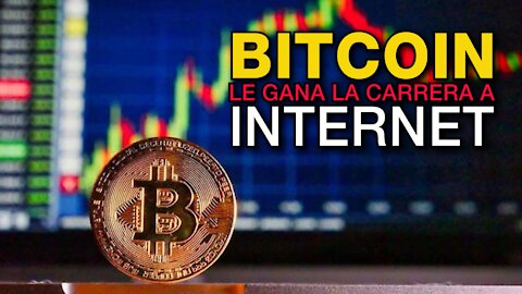 Bitcoin le gana la carrera a Internet