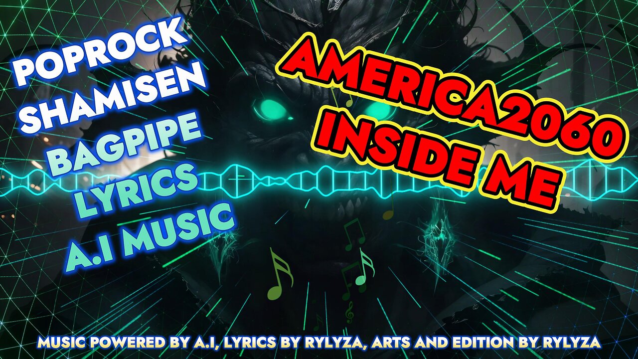 AMERICA2060 - INSIDE ME - POPROCK SHAMISEN BAGPIPE LYRICS A.I MUSIC