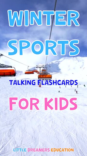 Winter Sports | Talking Flashcards For Kids
