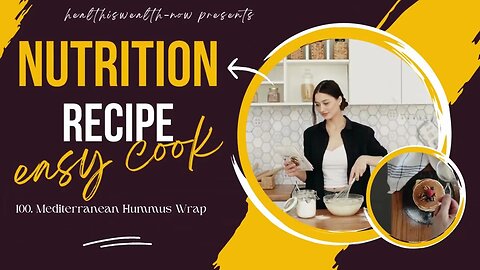 How to make Healthy and Nutrition Recipe l Mediterranean Hummus Wrap #food #health #fitness #viral