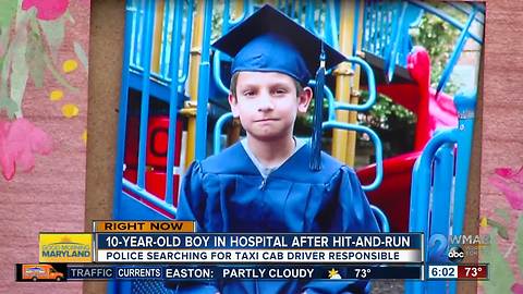 Ten-year-old boy in hospital days before graduation after hit-and-run in Baltimore