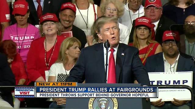 President Trump goes all in at Tampa rally for Ron DeSantis as Florida’s next governor