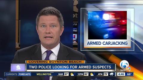 2 people sought in Boynton Beach carjacking