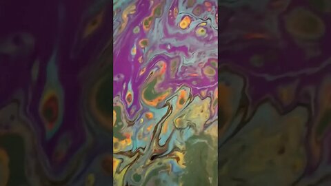 #fluidart using up my Pouring Masters ready pour paints
