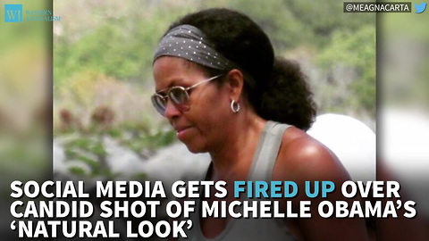 Social Media Gets Fired Up Over Candid Shot Of Michelle Obama’s ‘Natural Look’