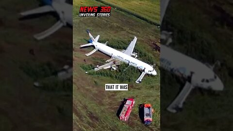 Russian airliner forced to land in open field