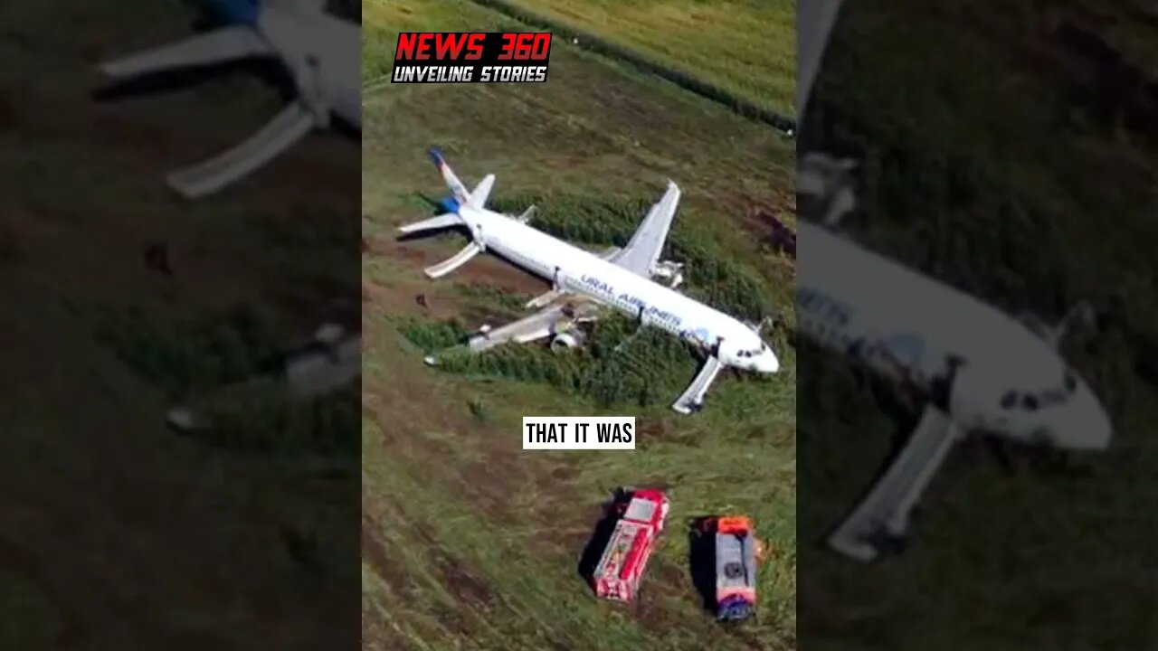 Russian airliner forced to land in open field