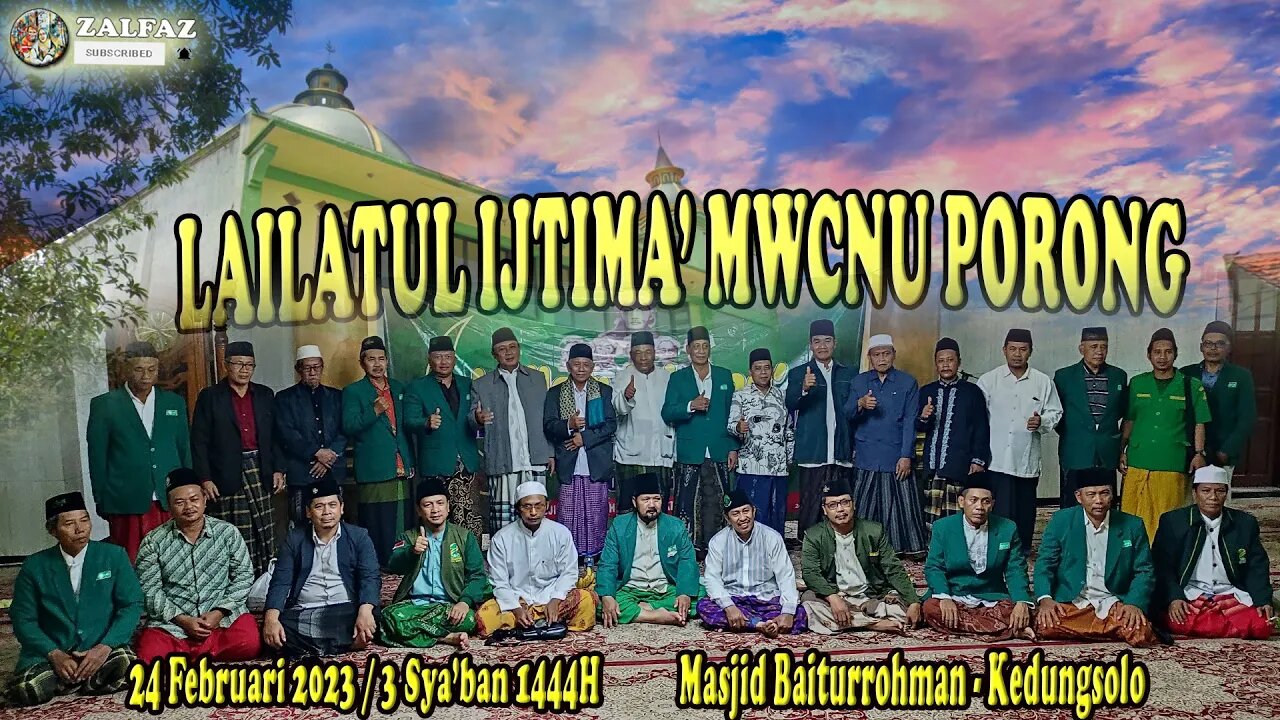 sholawat ishari di lailatul ijtima ldnu mwc nu porong desa kedungsolo dahsyatnya istighosah