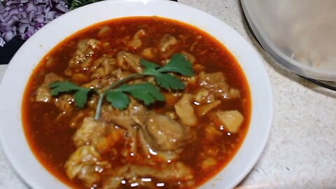 T Bird And Reds I show my $100 Batch Of Menudo Con Patas